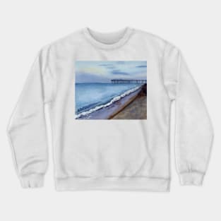 Virginia Beach at Night Fall Crewneck Sweatshirt